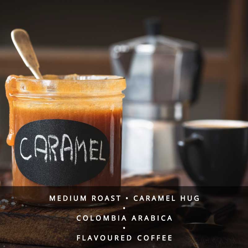 Salted Caramel Flavoured Coffee-Beans or Ground