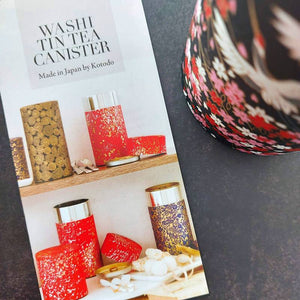 Washi Tea Caddy Tin