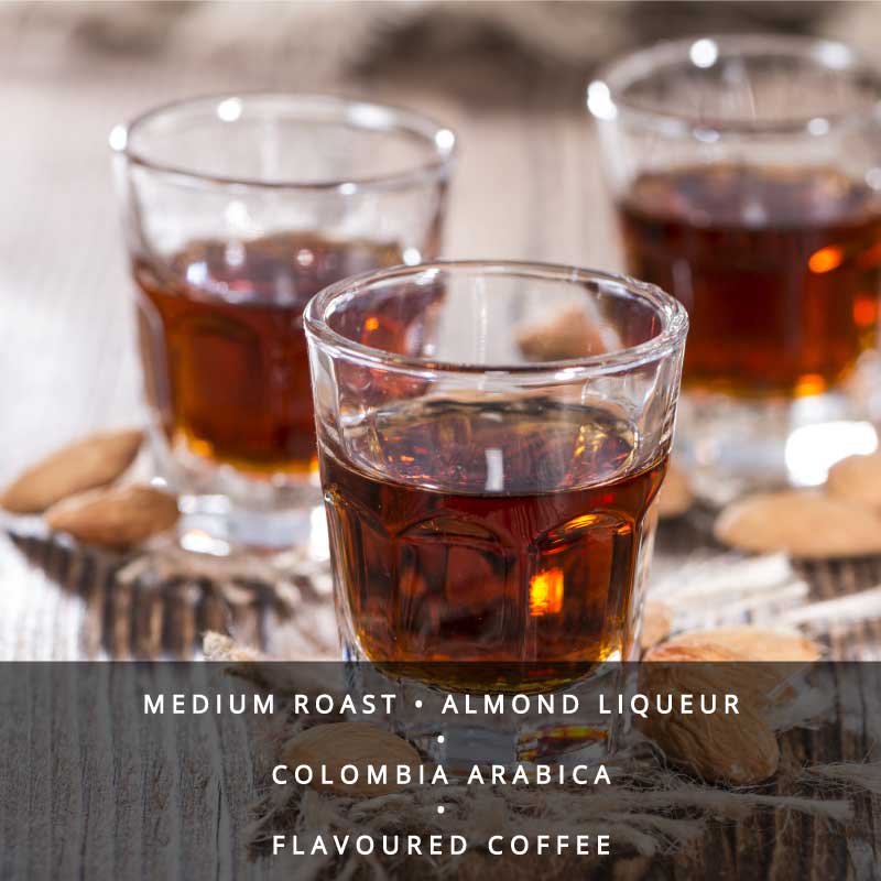 Amaretto Flavoured Coffee-Beans or Ground